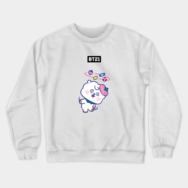 bt21 bts exclusive design 113 Crewneck Sweatshirt by Typography Dose